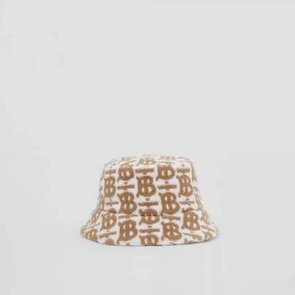 NWT Burberry  Monogram Cotton Jacquard Bucket Hat - Picture 1 of 2